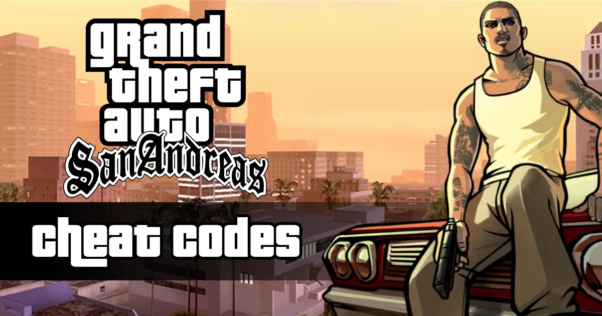 GTA San Andreas All Cheat Codes for PC